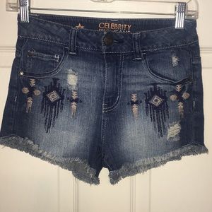 High Waisted Denim Shorts